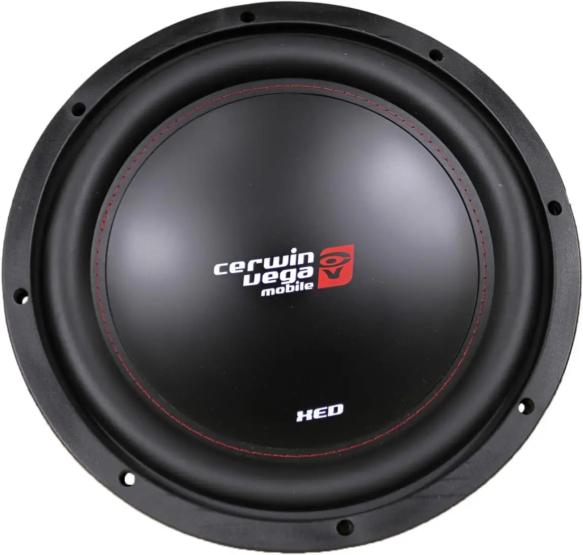 CERWIN-VEGA! XED 12" 4-Ohm Xtreme-Energy Design SVC Subwoofer - Parabolic Poly Cone, High Roll Surround, 12 Inch Car Subwoofers for Superior Car Audio Experience XED12V2