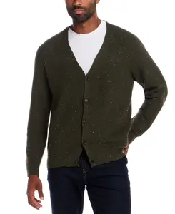 Waffle Cardigan in Kambaba Olive