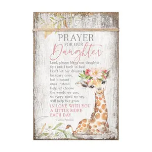 Dexsa Prayer For Our Daughter Wood Plaque withEasel