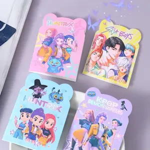 4pcs K-Pop Demon Hunter Cute Notebooks, Full Color Pages, Perfect Daily Diary, Hand Account Decoration, Ideal Holiday Gift