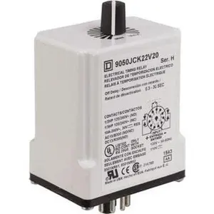 Square D DPDT Time Delay Relay 10 Contact Amp, 110 VDC & 120 VAC 9050JCK22V20