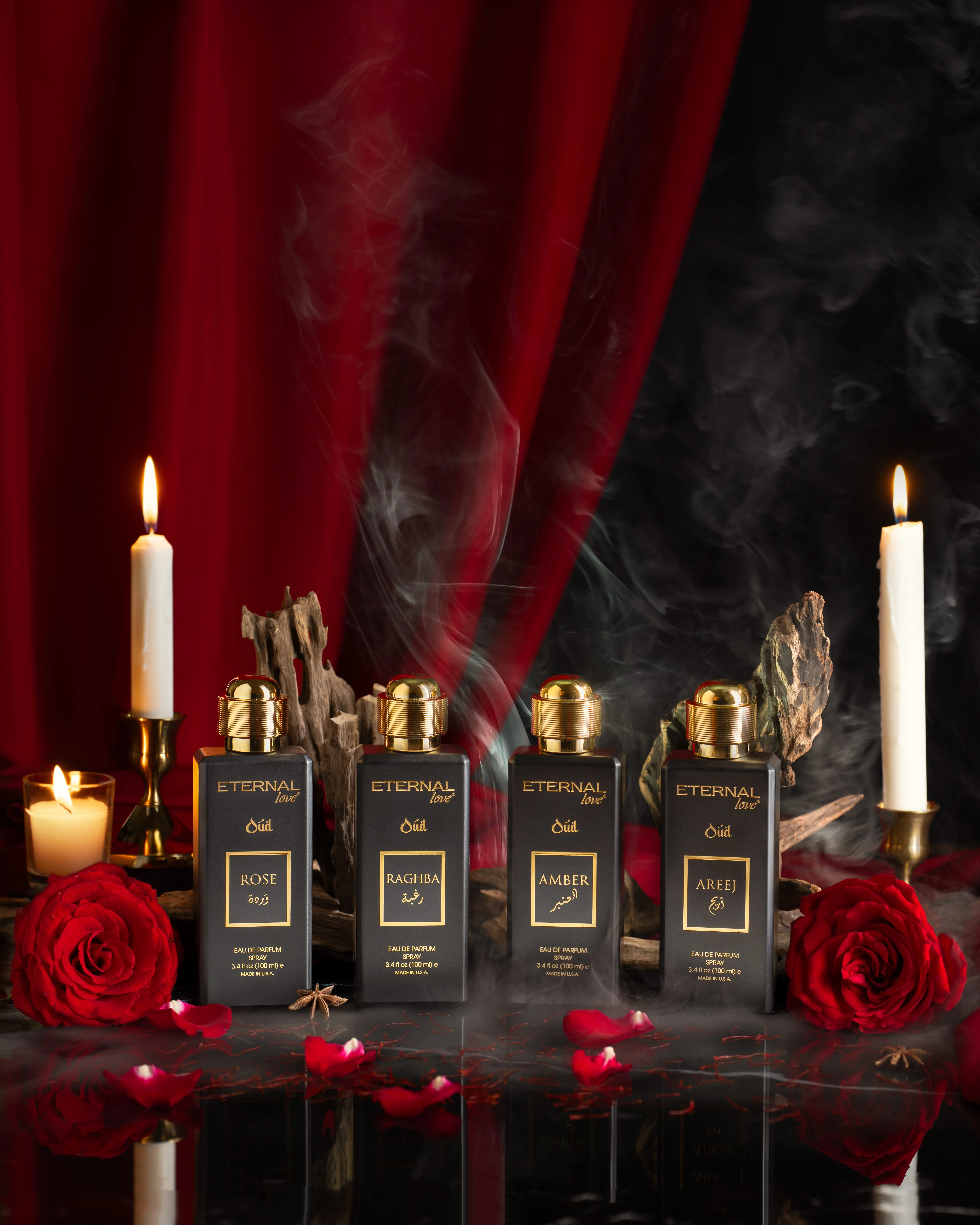 EL Areej Oud EDP 100ml, Spicy Woody Amber Long-Lasting Unisex Fragrance Perfume