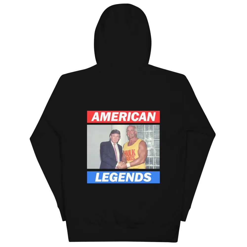 American Legends Hoodie - Hulk Hogan - Donald Trump - America - USA - Streetwear Style