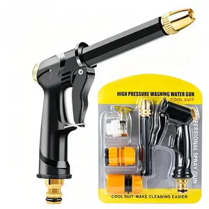 【Summervibes】Home high-pressure car wash water gun with booster nozzle and hose, portable handheld water sprayer, a must-have for watering plants and vegetables, car washing, garden cleaning, pet bathing and outdoor rinsing.