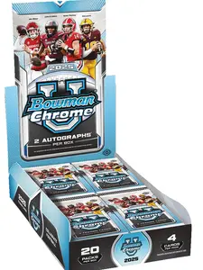 2025 Bowman Chrome University Football Sealed Hobby Box