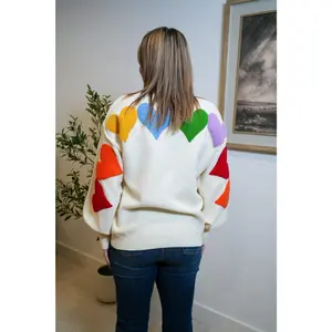 Rainbow Heart Sweater