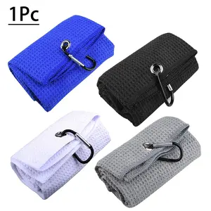 Microfiber Waffle Golf Towel, Pineapple Lattice Sports Towel, Absorbent & Quick-Dry Design, Ideal for Outdoor Activities, Golf Accessories, Golf Supply