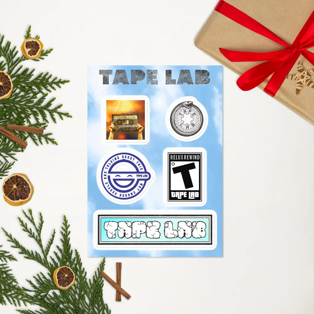 Tape Lab Sticker Stamp Sheet