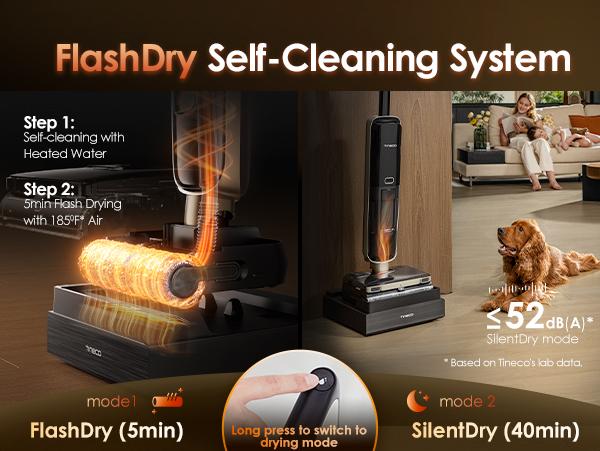 Tineco Floor ONE S9 Master Wet Dry Vacuum Cleaner, ThermoBlast Tech & Hot Water Vacuum Mop, 23kPa Suction, 65 Min Runtime, 185°F Flashdry, 3.9inch Ultra-Slim Stretch Mop Tineco Floor ONE S9 Master Wet Dry Vacuum Cleaner, ThermoBlast Tech & Hot Water Vacuum Mop, 23kPa Suction, 65 Min Runtime, 185°F Flashdry, 3.9inch Ultra-Slim Stretch Mop