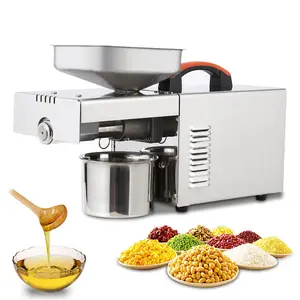 GARVEE Oil Press Machine - Food Grade Stainless Steel Automatic Cold & Hot Press Oil Extractor for Nuts and Seeds, Ideal for Commercial and Home Kitchen Use