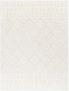 Eivin Cream Diamonds Plush Rug