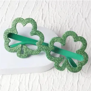 St. Patrick's Day Green Clover Design Glasses Frame