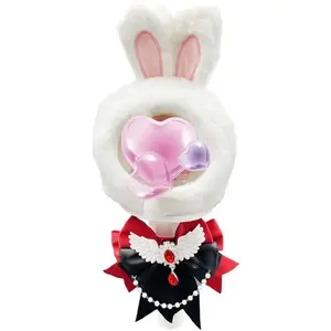 Lightstick Decoration Set Including A Cute Fluffy Cartoon Light Stcik Covers, A K-pop Ribbon Bow Tie Intended for Concert Accessories Merchandise