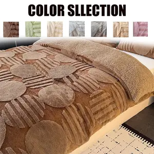 Luxury Rabbit Fur Blanket, Soft Cozy Blanket, Soft & Warm Winter Throw, Reusable Design, Multiple Colors Available for Home Office Use
