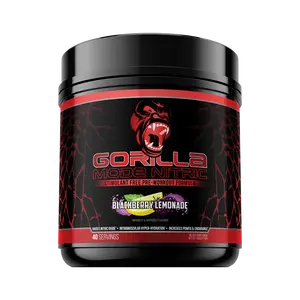 Gorilla Mode Nitric by Gorilla Mind – Stim-Free Pump Pre-Workout & Nitric Oxide Powerhouse