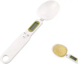 Food Scale Spoon, Digital Kitchen Scale High Precision Small Scale with Tare Function Weighing and Measuring Dry Liquid Ingredient Milk Tea Flour Medicine 1.1lb/500g(0.1g)