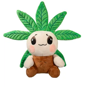Cute Leaf Plant Plushie Toy - Soft Stuffed Plush for Room Decor & Gifting
