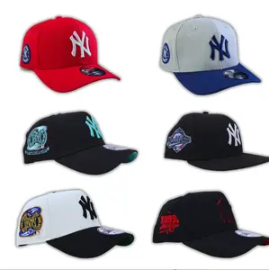 New Era MLB NY Yankees LA Dodgers 9FORTY Adjustable Cap, Curved Brim Structured Crown, Premium Cotton Fabric, Embroidered NY LA Logo, NY Yankees Hat, NY Hat Womens, Green NY Hat, NY Mets Hat, Streetwear Baseball Cap
