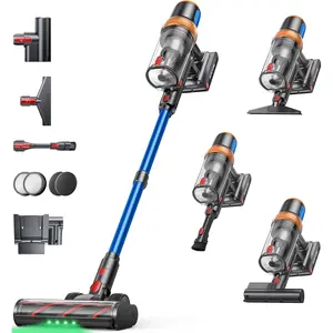 Cordless Vacuum Cleaner, 650W 55KPA 70Mins Vacuum Cleaners for , Upgraded Stick Vacuum with Extra Mattress Cleaning Tool, Self-Standing, Anti-Tangled Vacuum Cordless for /Floors/Carpets