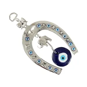 Lucky Turkish nazer horseshoe evil eye wall hanging decoration Glass Room