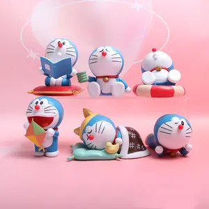 1 set of Doraemon, Doraemon, Doraemon,  toys, ornaments, figures, suitable for DIY cabins, fish tank decorations, car ornaments, gifts, micro-landscapes, cake decorations, Versatile Decorations