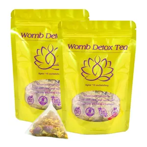 Aromlife Natural Womb Detox Tea, Uterus Herbal Tea for Menstrual Uterus Detox & Cleanse with Natural Ginger Root, Pcos Hormone Balance Tea Help for Ovary and Uterus Clean Beverage