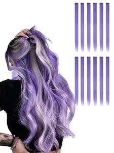 22 Inch Long Straight Clip-in Hair Extensions, Natural Fluffy Hair Extensions for Daily, Cosplay, Anime Or Costume Party, Natural Fluffy Hair Extensions for Women