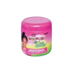 African Pride Dream Kids Smooth Edges Haircare Gel - 6 oz, Olive & Herbal Conditioner Oil for Kids' Hair Styling