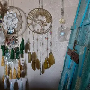 Dreamcatcher with Tree of Life Design, Handmade with Natural Elements, Decorative Wall Hanging for Home Decor