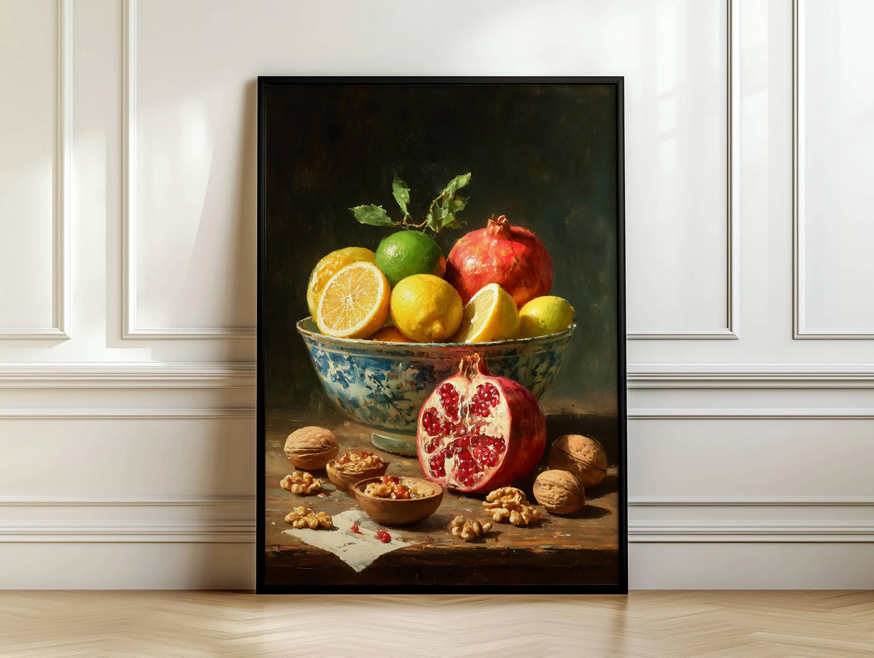 [SALE UP TO 40%] [Unframed] Fruit Still Life Print, Farmhouse Kitchen Wall Art, Cottagecore Produce Decor, Vintage Kitchen Poster
