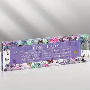 Boss Lady Gifts for Women Inspirational Quotes Office Gifts for Women Acrylic Boss Lady Office Decor Boss Birthday Gifts Boss Appreciation Keepsake and Paperweight for Female Leader (Butterfly Style)