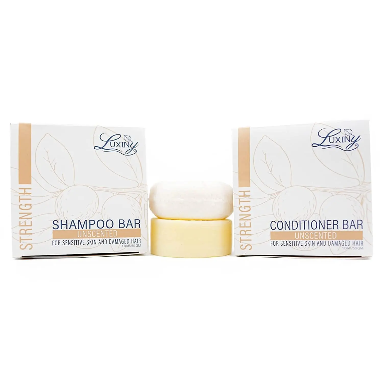 Stregthening Shampoo Bar and Conditioner Bar Set - Unscented