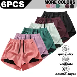 Hot selling fake two piece three piece pants for women, versatile outdoor leisure running fitness three piece pants