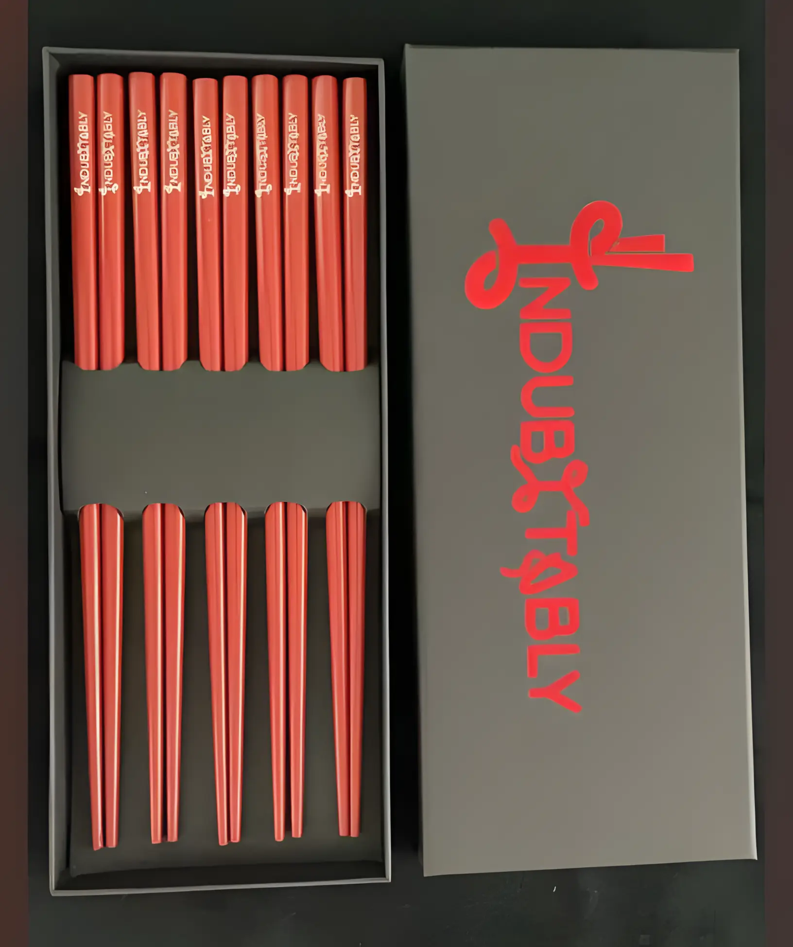 Indubitably Bamboo Chopsticks – Iconic Red