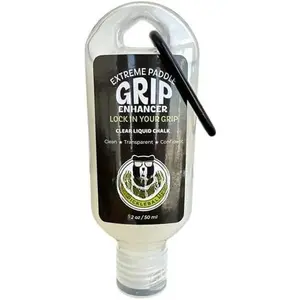 Liquid Chalk Grip Enhancer - Clear, -Drying Dry Grip for Sweaty Hands - Improves Paddle Control & Confidence - No Mess, No White  - 50ml with Clip