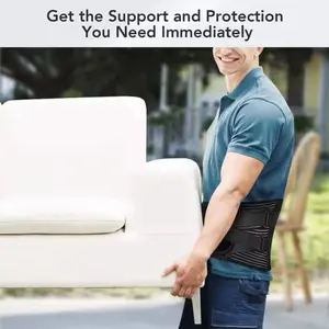 Faja de Soporte Lumbar Adjustable Support Belt for Men - Compression for Low Back Comfort, Ideal for Daily Use - Bestie, Socks, Trainer Healthcare Tool