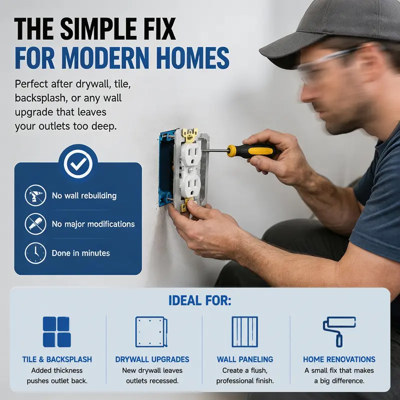 5/10/20 Pcs Wall Plate Spacer,Spacers for Electrical Outlets, Metal Flush Fit Device Leveling Plates for Electrical Outlet Repair, Fix Loose Outlets and Electrical Boxes 5/10/20 Pcs Wall Plate Spacer,Spacers for Electrical Outlets, Metal Flush Fit Device Leveling Plates for Electrical Outlet Repair, Fix Loose Outlets and Electrical Boxes