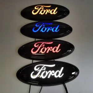 LED Illuminated Ford Grille Emblem Light Plug&Play Waterproof Car Front Logo Lamp Stylish Exterior Decoration Fit F150 Raptor Edge Explorer Everest