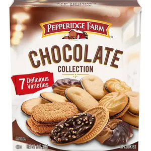 Chocolate Cookie Collection Gift Box (13 oz) – 7 Assorted Cookie Varieties, Gourmet Chocolate Snacks, Sweet Treat Sampler, Party & Gift Pack
