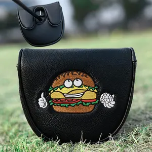 High-Quality Golf Putter Cover with Hamburger Design, Magnetic Closure, Plush Interior, Ideal for Mid-Shaft Lab Hs Putters