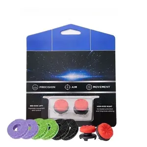 Silicone Precision Aim Assist Rings Set of 8, Enhanced Grip for PS4, PS5, Xbox & Switch Pro Controllers, Games Console, Includes Performance-Boosting Thumbstick