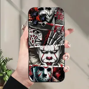 A creative and hot-selling horror pattern mobile phone case suitable for iPhone 17 16 15 14 13 12 11 Pro Max Plus