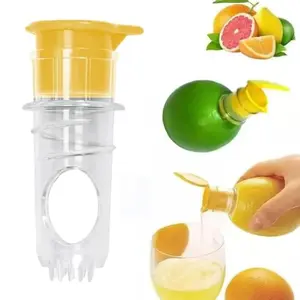 Manual Lemon Juice Extractor Set, 2 Pieces Handheld Citrus Press Tool, Easy-To-Use Manual Juicer for Home Kitchen Use