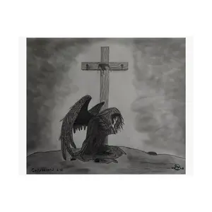gods triumph over sin — Matte Horizontal Religious Art Print