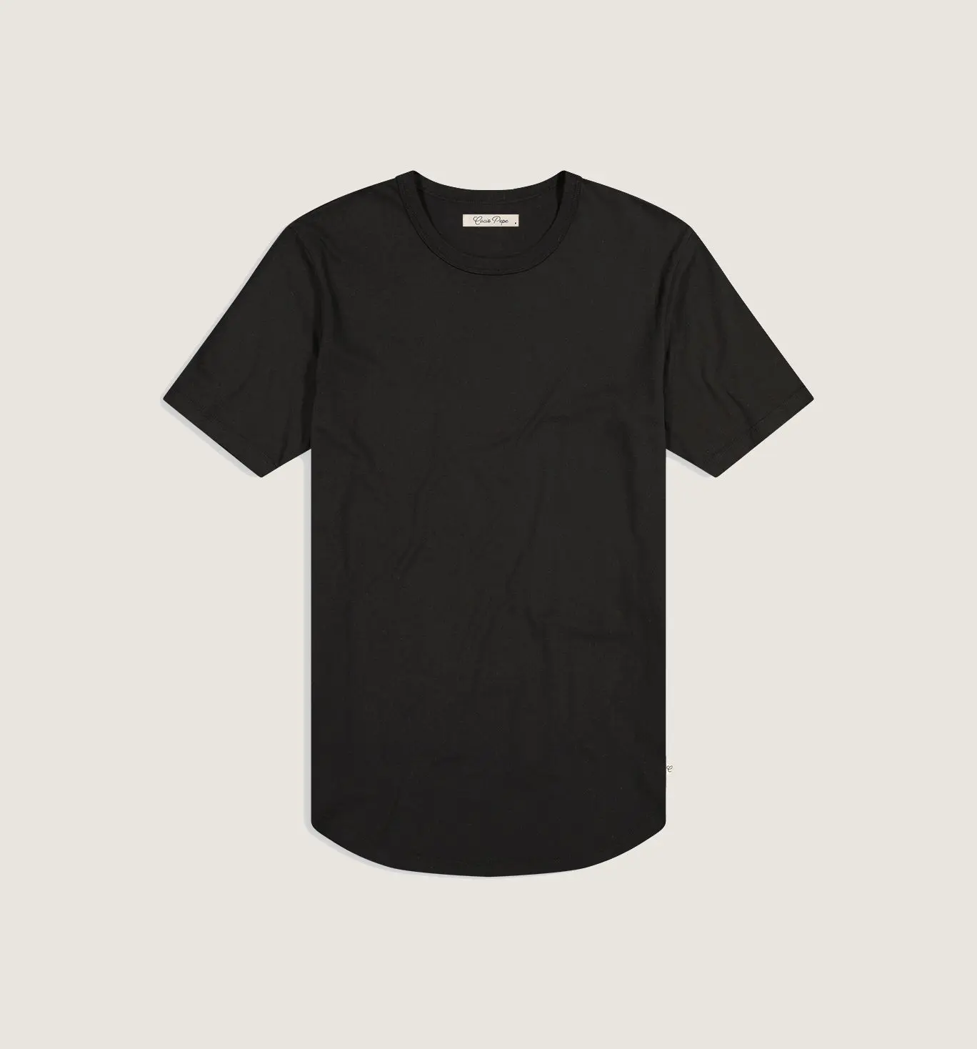 Organic Cotton Camisa Crew Black