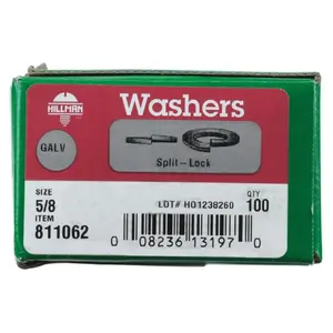 Hillman 811062 0.625 in. Split Lock Washer Galvanized