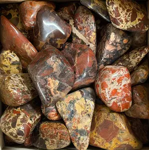 white brecciated jasper tumbles