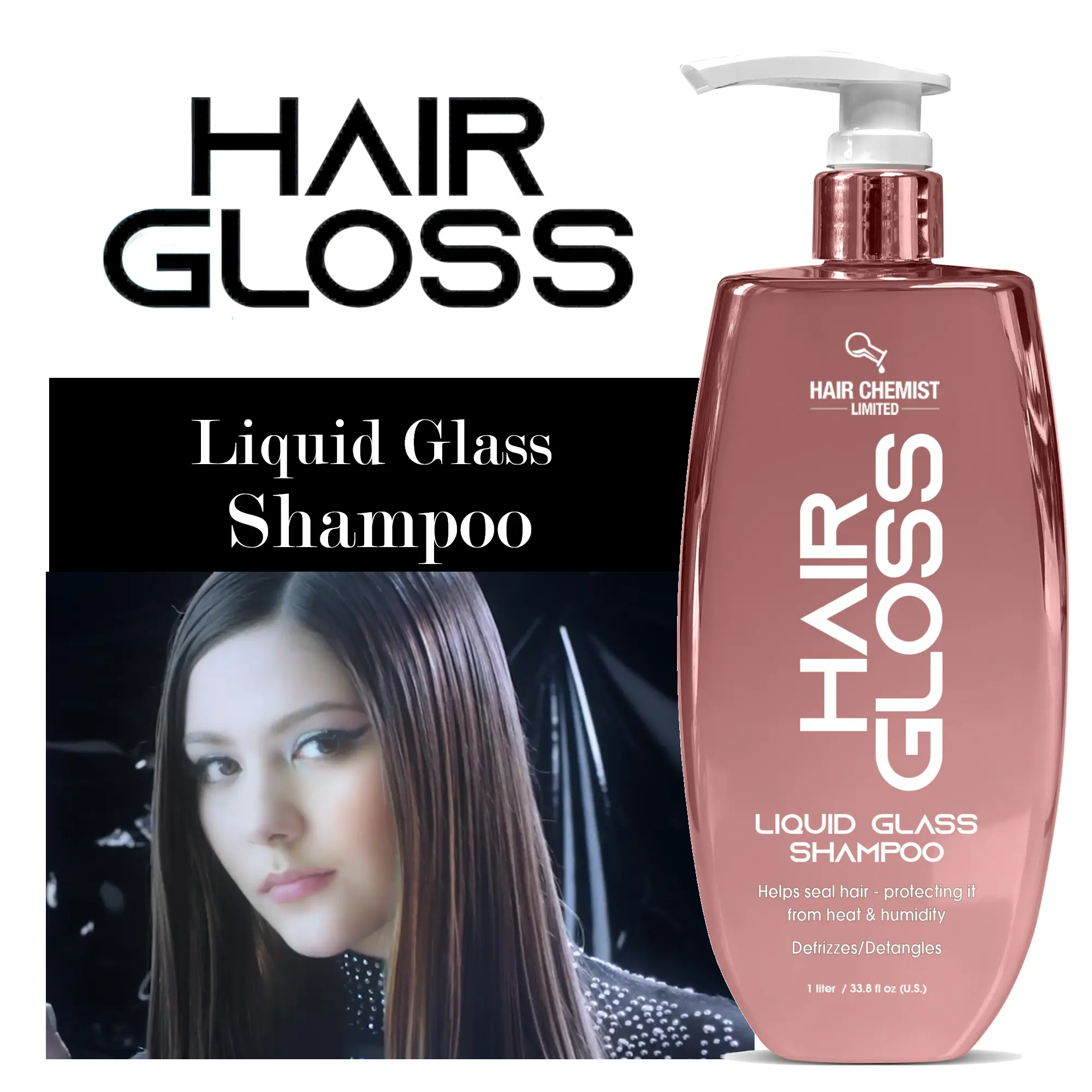 Hair Chemist Hair Gloss Liquid Glass Shampoo 33.8 oz. Hair Chemist Hair Gloss Liquid Glass Shampoo 33.8 oz.
