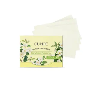 OUHOE Scented Gardenia Oil Blotting Paper, Facial Cleansing Keep Your Face Fresh And Comfortable With Daily Portable Oil Blotting Paper