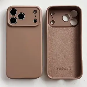 Liquid Silicone luxury Original Cover For iPhone 17 16 17 16 Pro Max 17 Air 16 PLus Case TPU Protect Skin Smooth Shockproof Case